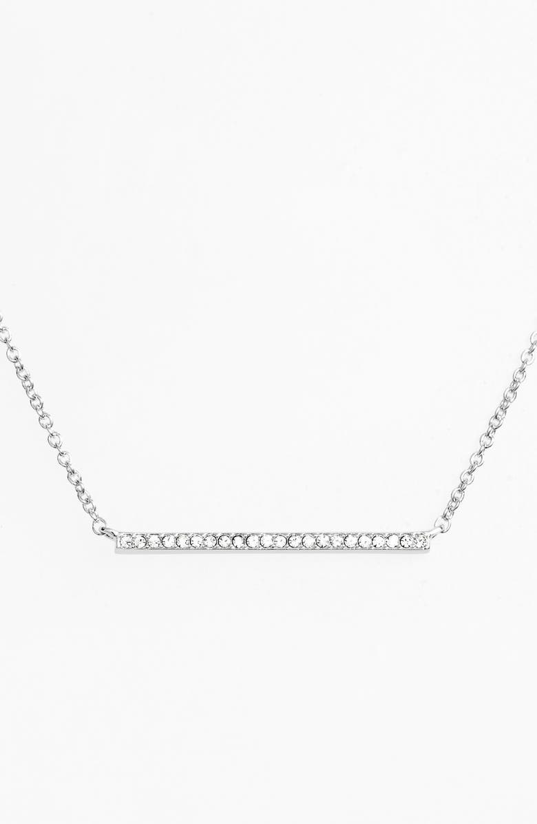 Nadri Bar Pendant Necklace, Main, color, 