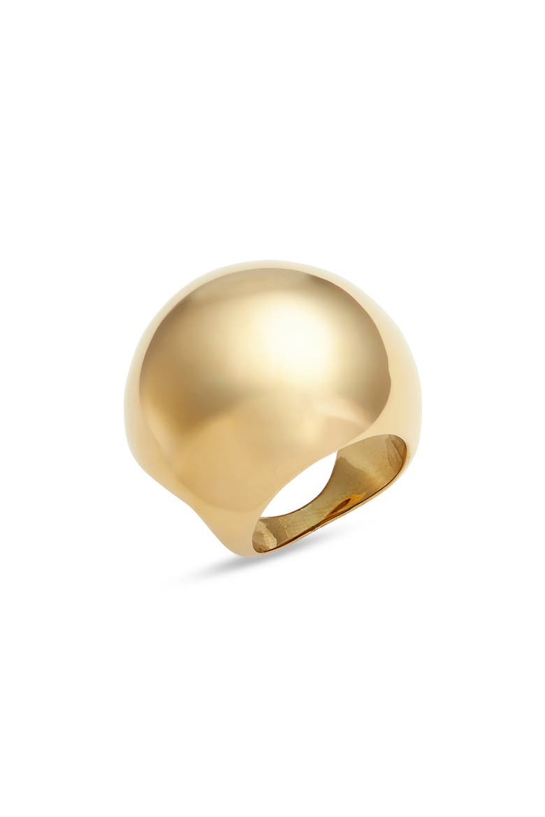 Supernova Signet Ring, Main, color, HIGH POLISH GOLD