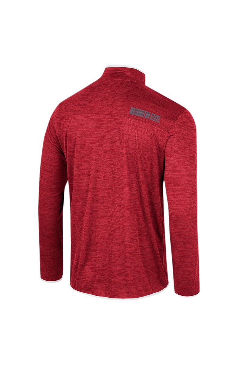 COLOSSEUM Men's Colosseum Red Washington State Cougars Wright Quarter-Zip Windshirt, Alternate, color, 
