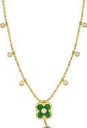 Julianna B. Diamond Symbol Station Necklace 14k Gold