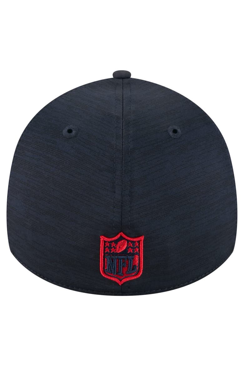 Men's New Era  Navy Houston Texans Stripes 39THIRTY Flex Hat, Alternate, color, Navy