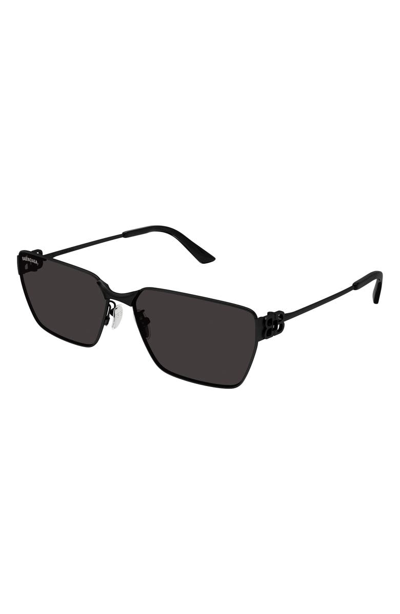 Balenciaga 63mm Square Sunglasses, Alternate, color, 