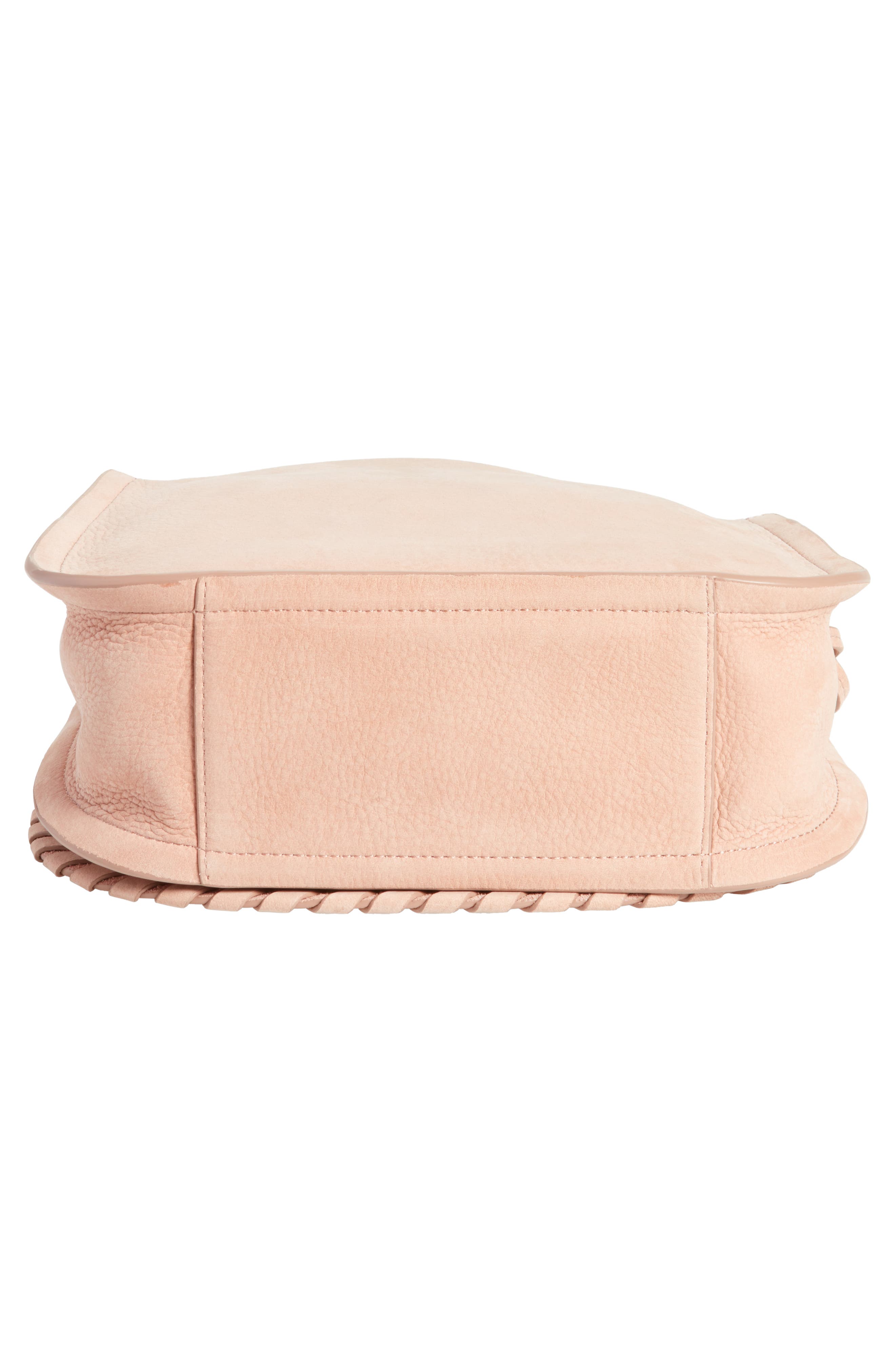 Mori Suede Crossbody Bag, Alternate, color, DNUNUDE PINK