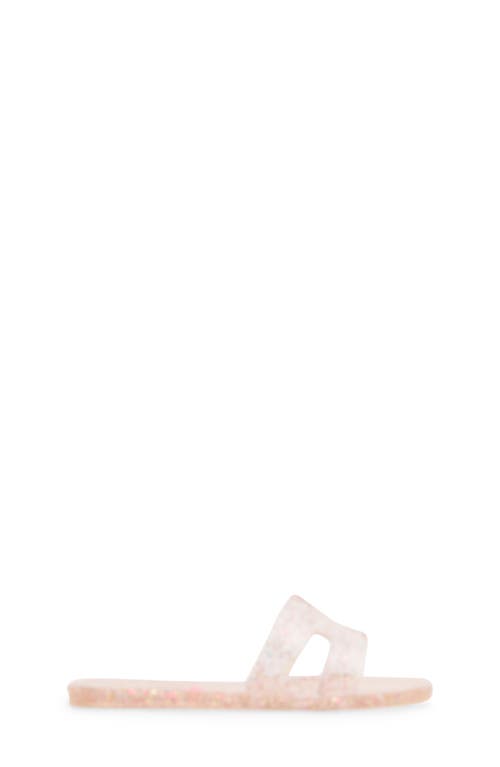 Steve Madden Kids' Jpop Jelly Slide Sandal In Transparent