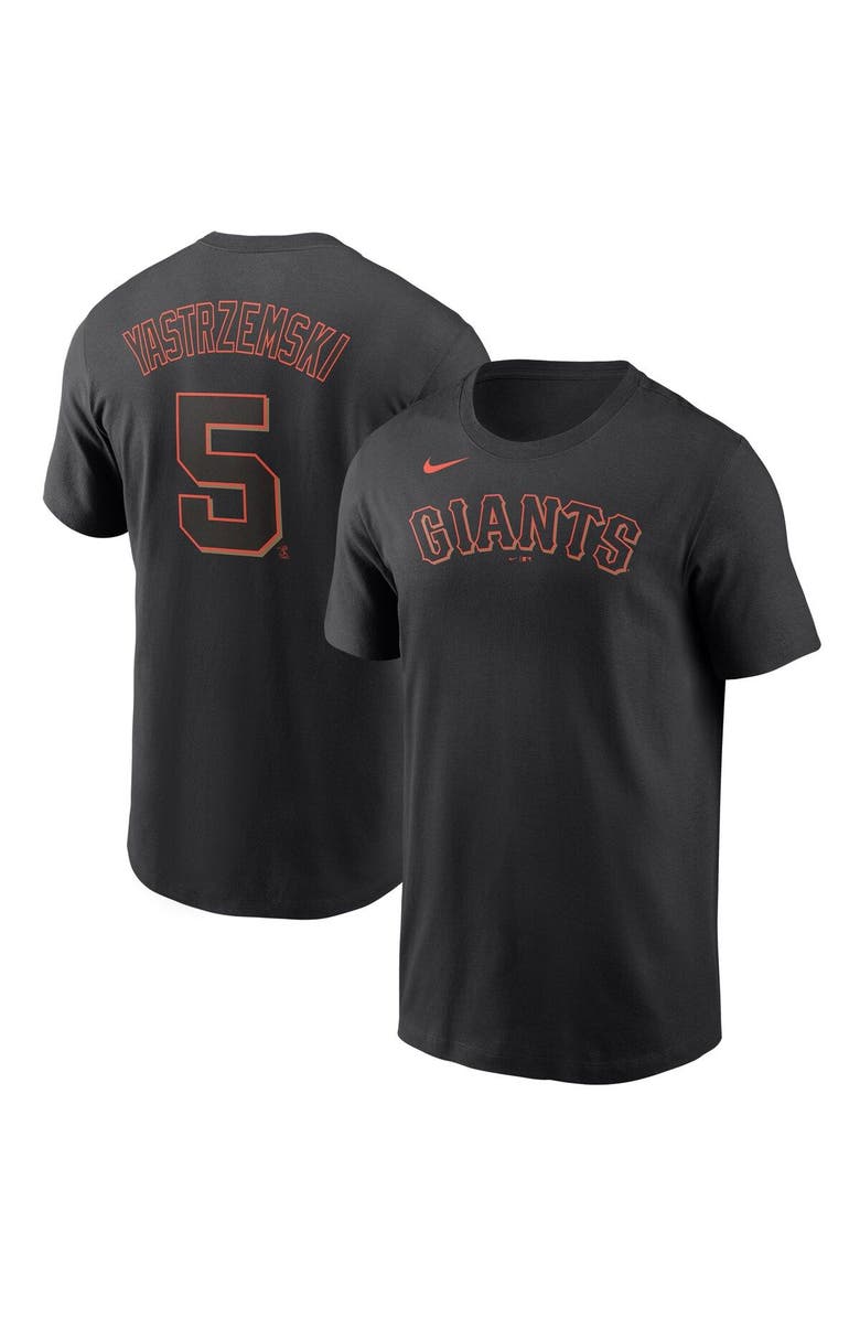 Nike Men's Nike Mike Yastrzemski Black San Francisco Giants Name & Number T-Shirt, Main, color, 