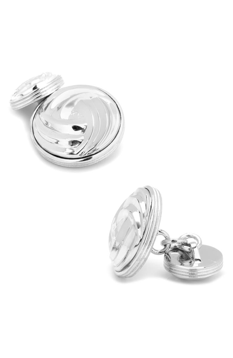 Cufflinks, Inc. Modern Knot Cuff Link & Shirt Stud Set, Alternate, color, 