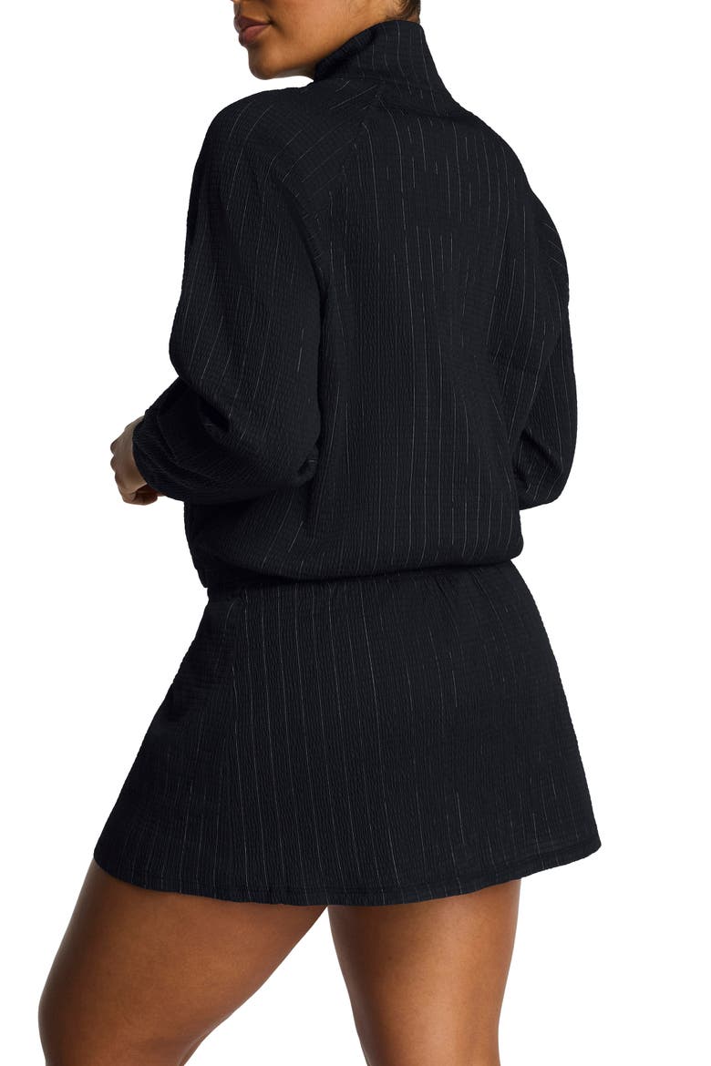 BoostUp Water Repellent Glow Weave Full Zip Jacket, Alternate, color, VERY BLACK