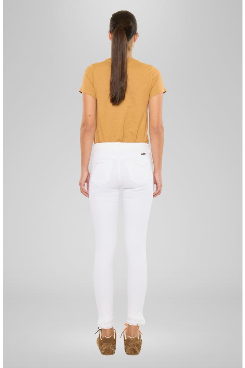 Lana Mid Rise Ankle Skinny Stretch Jeans, Alternate, color, White