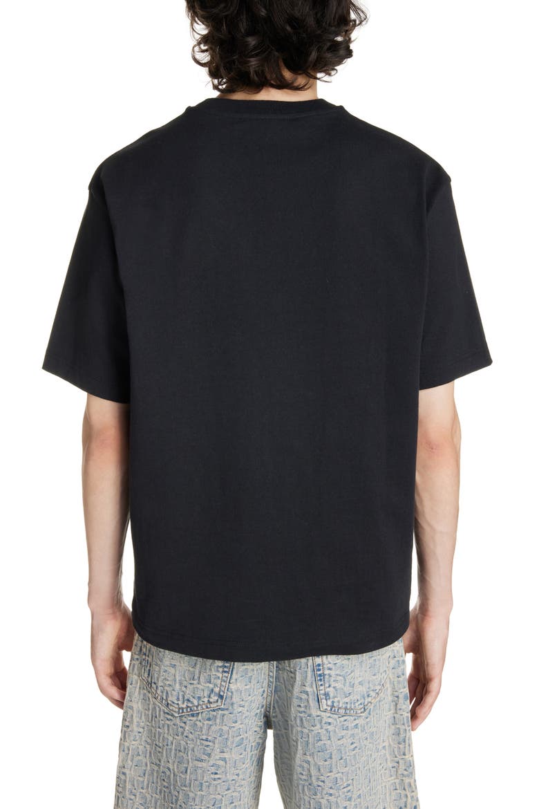 Logo Patch Organic Cotton T-Shirt, Alternate, color, BLACK
