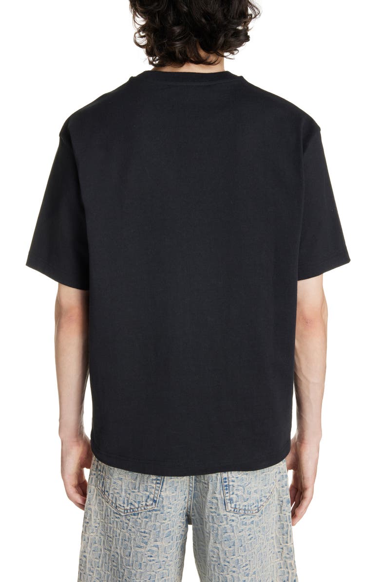 Acne Studios Logo Patch Organic Cotton T-Shirt, Alternate, color, 