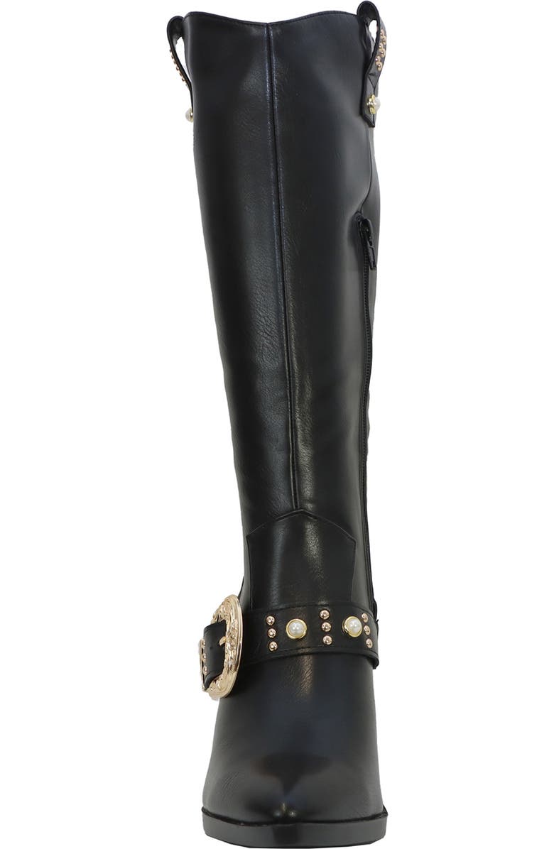 YOKI Muriel Buckle Western Boot, Alternate, color, Black