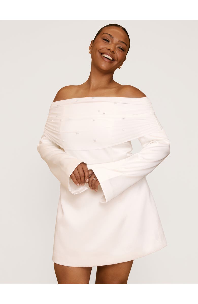 Six Stories Bardot Mini Dress, Main, color, 