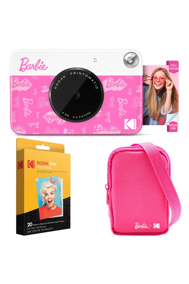 x Barbie Instant Camera w/ Style Case, Main, color, Pink