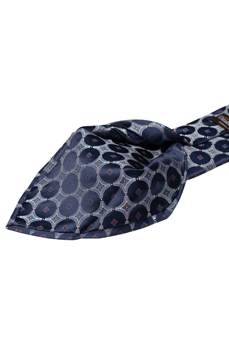 Elizabetta Zuccari - Silk Jacquard Tie for Men, Alternate, color, Blue