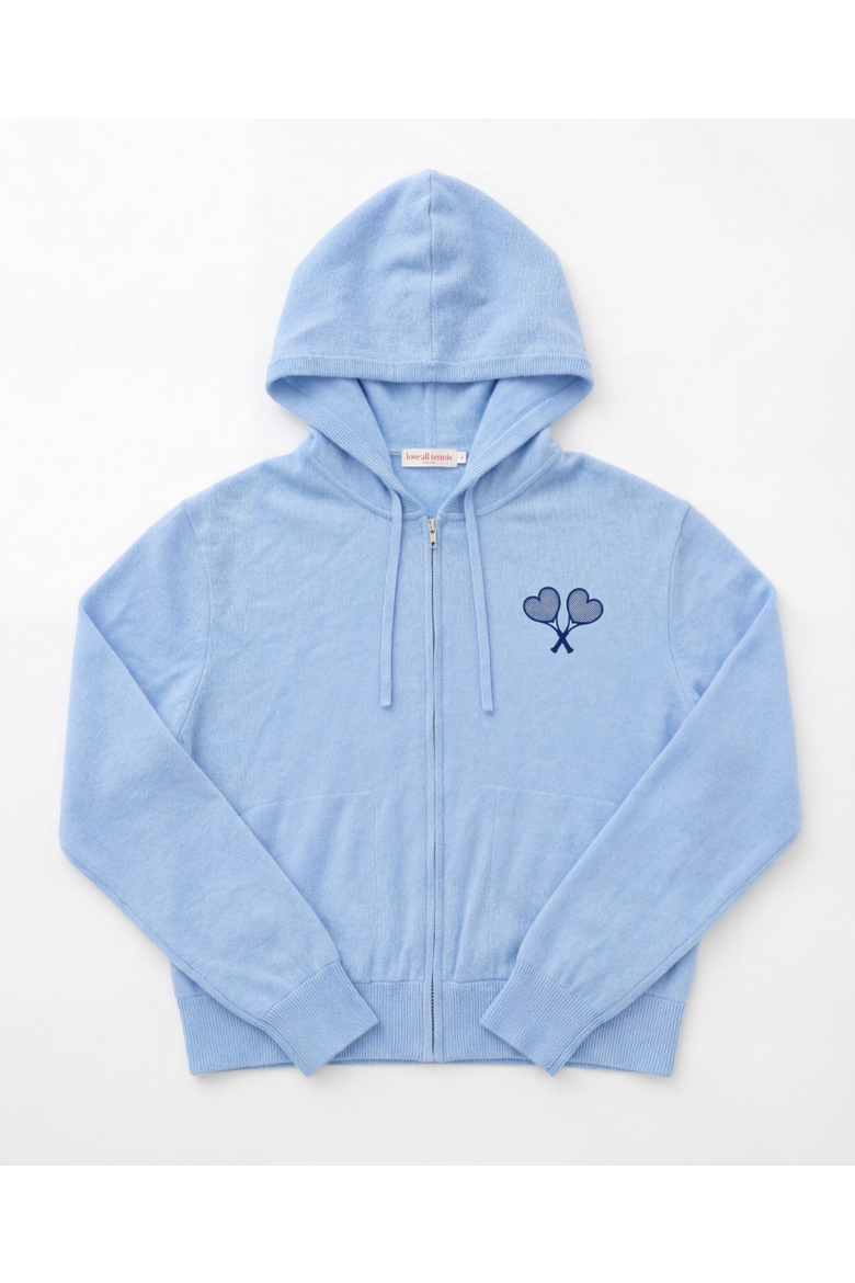 Courtside Cashmere Sweater, Alternate, color, Powder