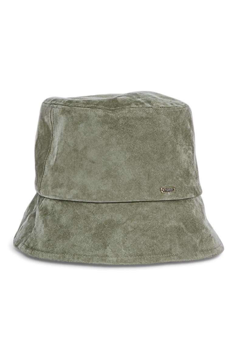Yuki Suede Bucket Hat, Main, color, KHAKI