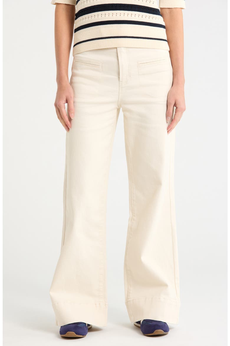 Shay Welt Pocket High Waist Wide Leg Jeans, Main, color, STONE