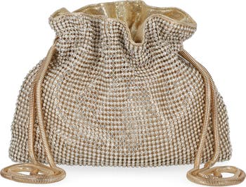 美品　JESSICA MCCLINTOCK  パーティバッグ ビーズ　ゴールド 美品 JESSICA MCCLINTOCK パーティバッグ ビーズ ゴールド