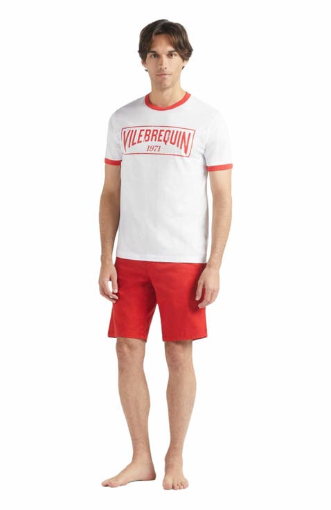 Men's Bicolor Logo Light Jersey Cotton T-Shirt