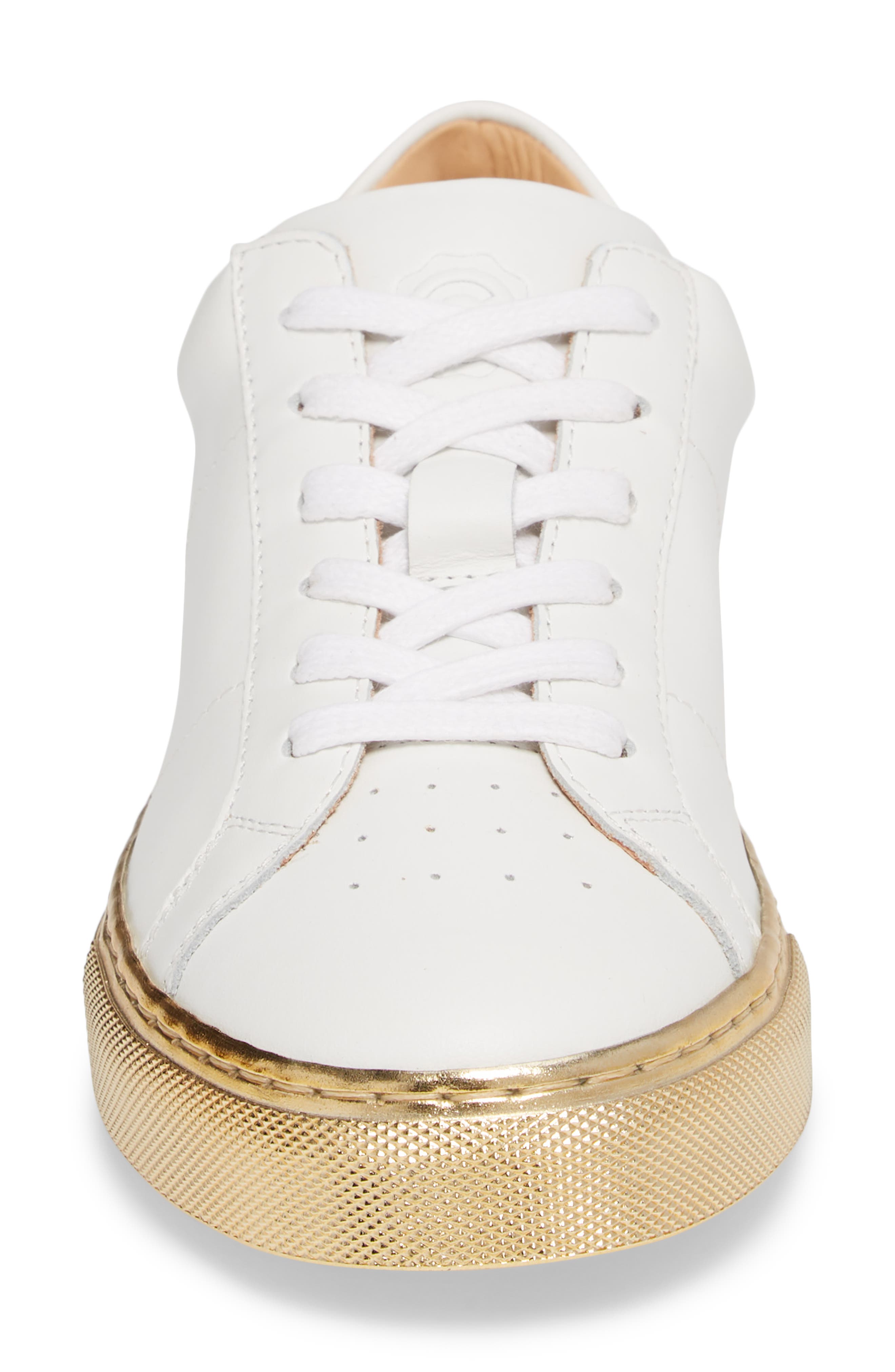 Royale Low Top Sneaker, Alternate, color, BLANCO GOLD LEATHER