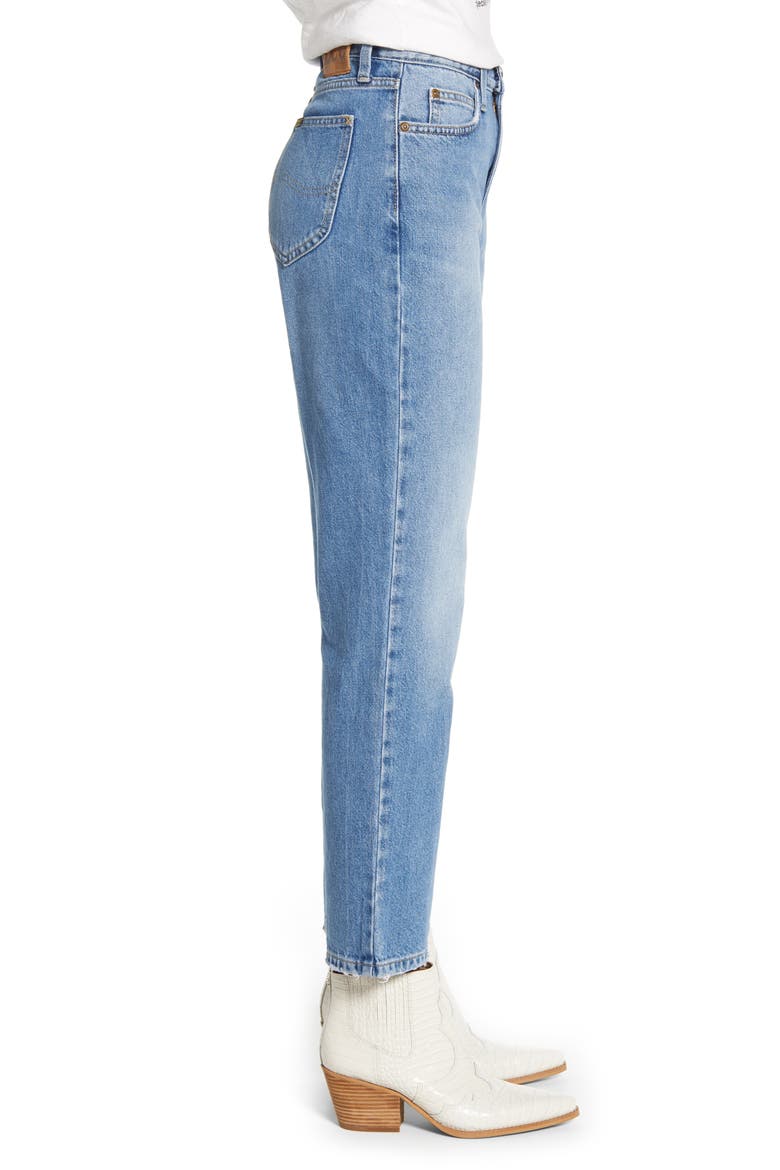 High Waist Straight Leg Ankle Jeans, Alternate, color, SALINA