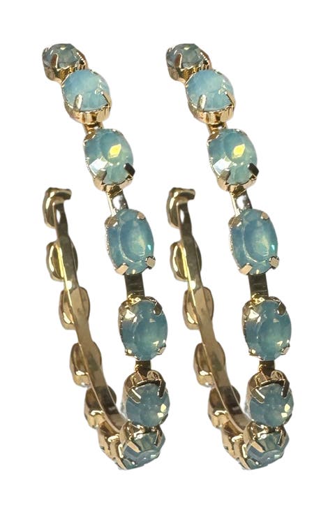 Crystal Hoop Earrings
