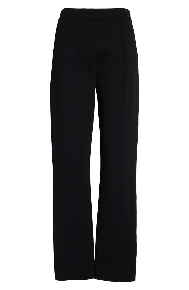 ST. JOHN Knit Ankle Pants, Alternate, color, Black