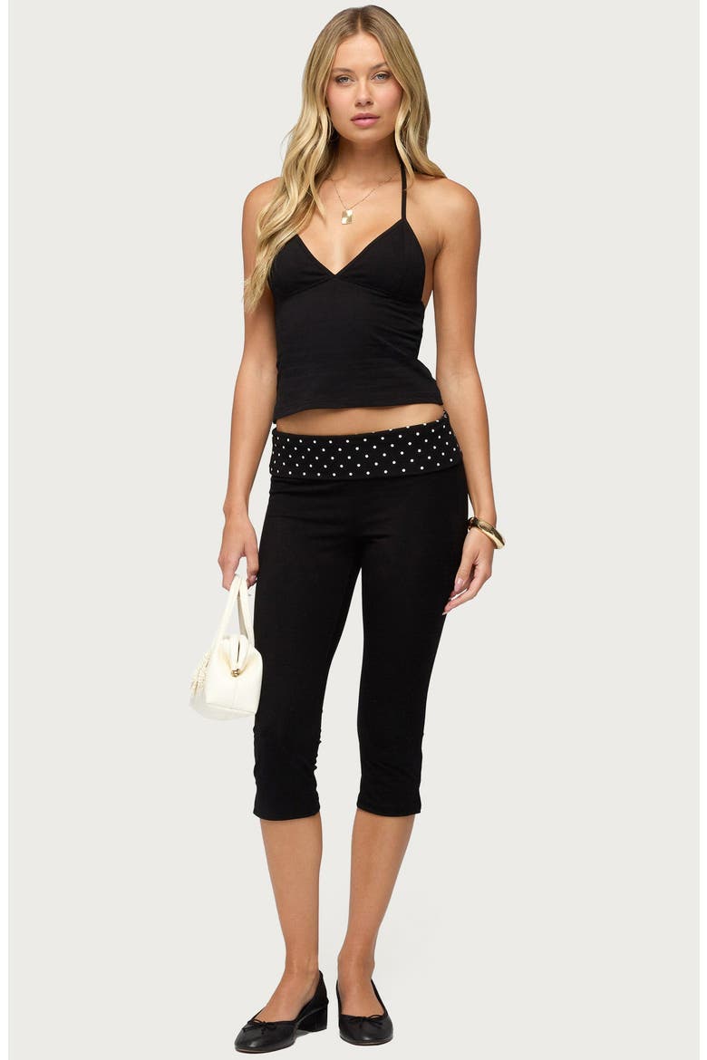 Noriah Halter Top, Alternate, color, BLACK