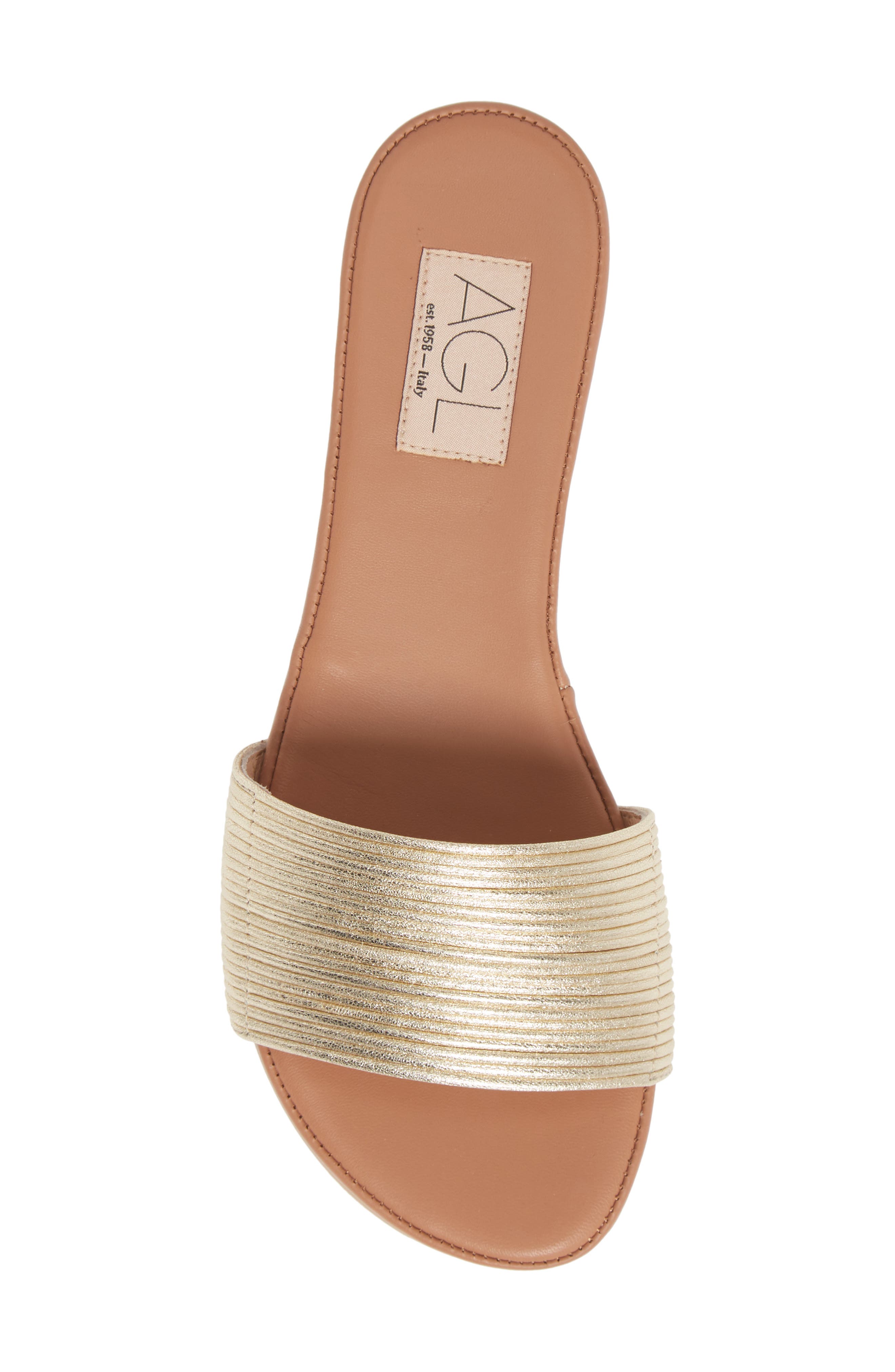 Shelby Slide Sandal, Alternate, color, PLATINUM CARAMEL