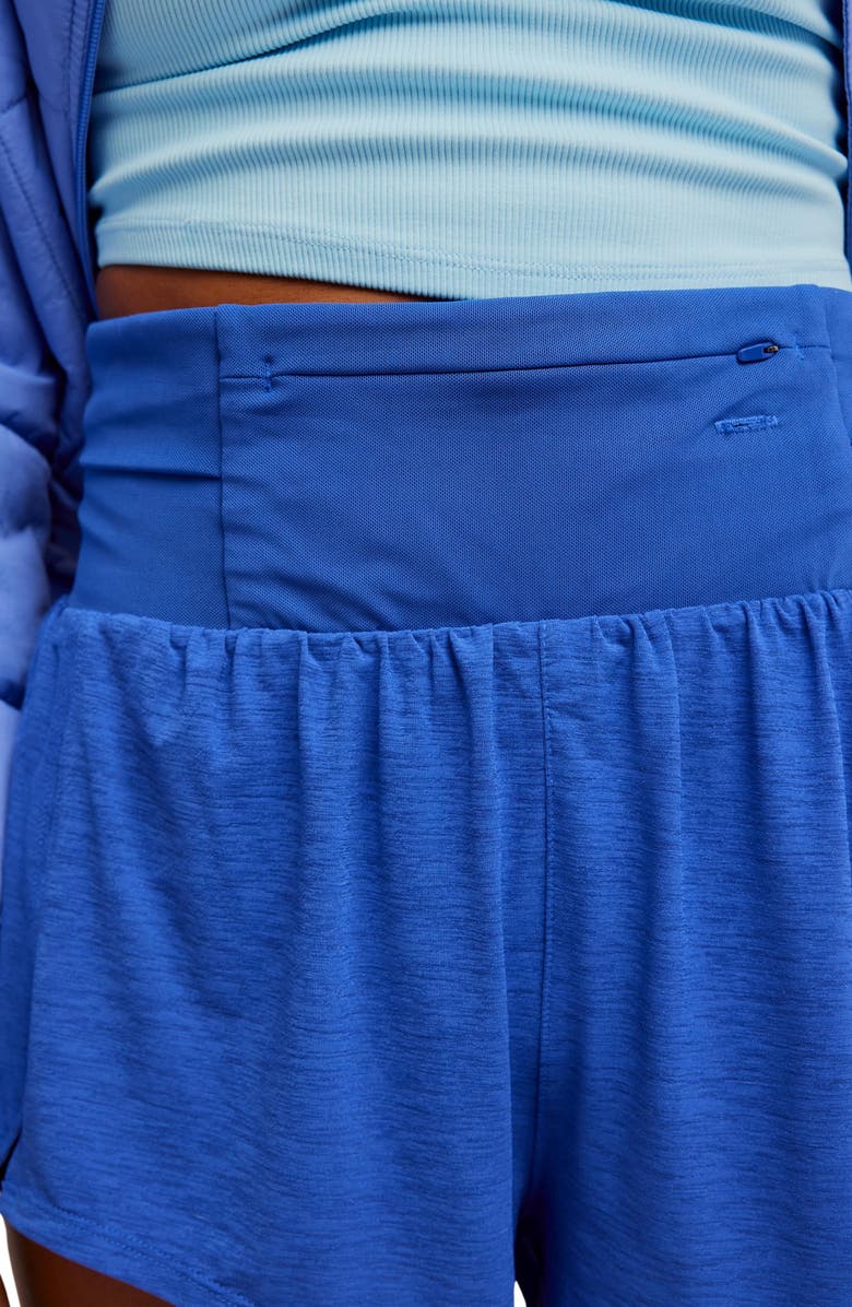 Free People Light As Air Run Shorts, Alternate, color, Ultra Indigo