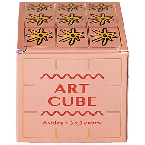 Art Cube Flower Pop 6 Sided Puzzle Game