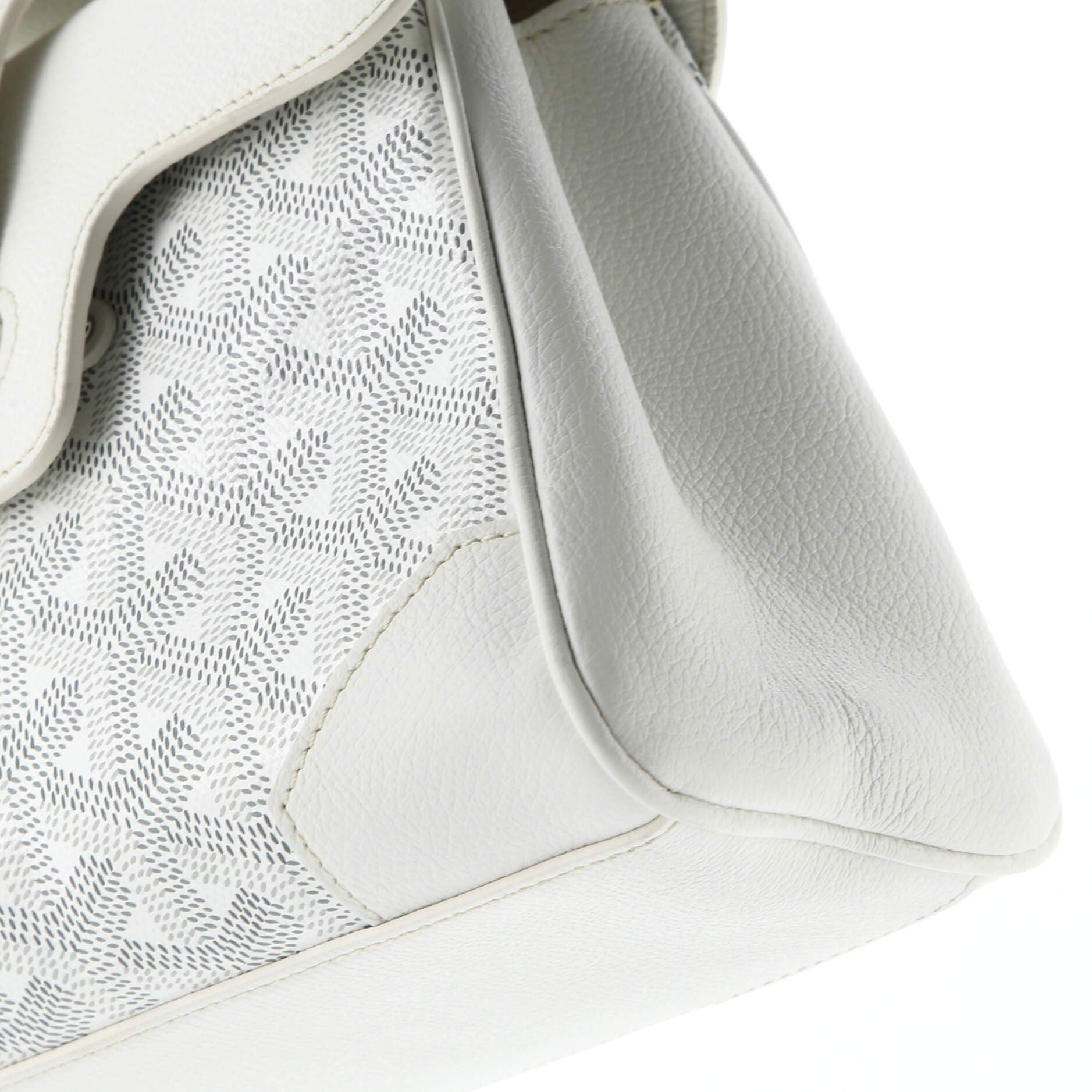 Pre-Owned Goyard Saigon Top Handle Bag Coated Canvas with Leather Mini, Alternate, color, Neutral