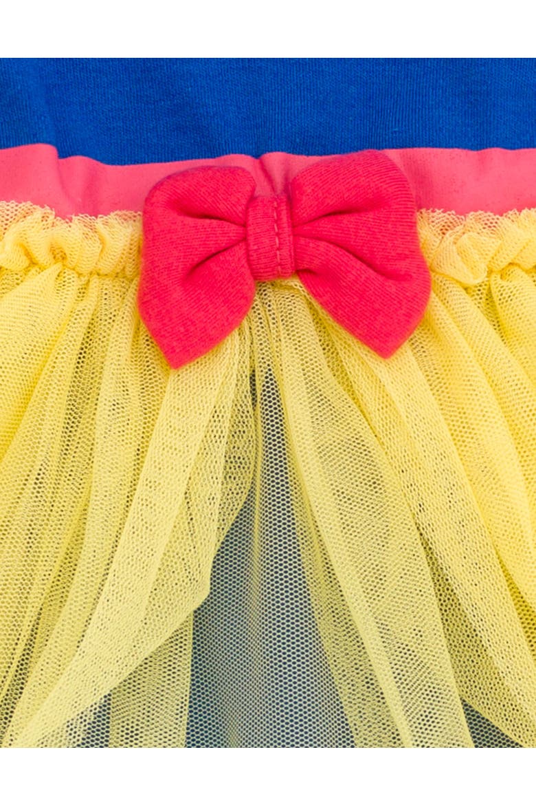 Princess Cosplay 2-Piece Tutu Bodysuit and Headband Set, Alternate, color, Royal Blue Snow White