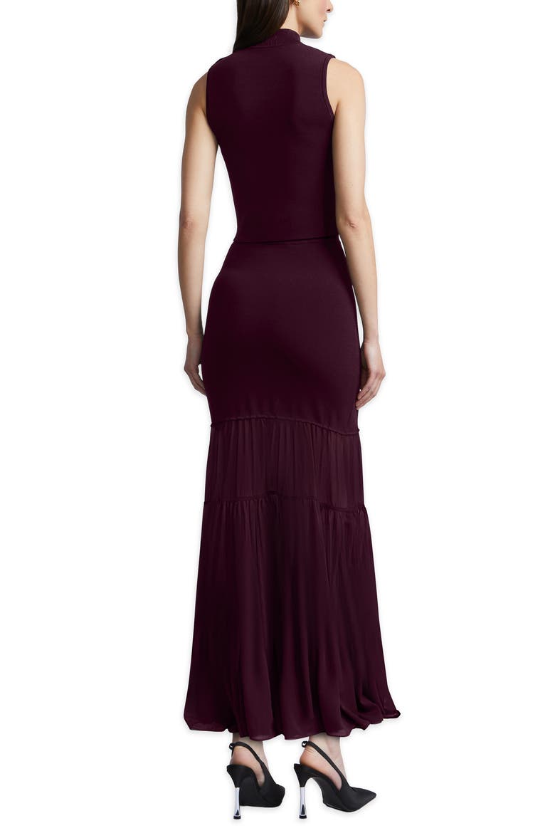 Elodie Maxi Skirt, Alternate, color, PORT