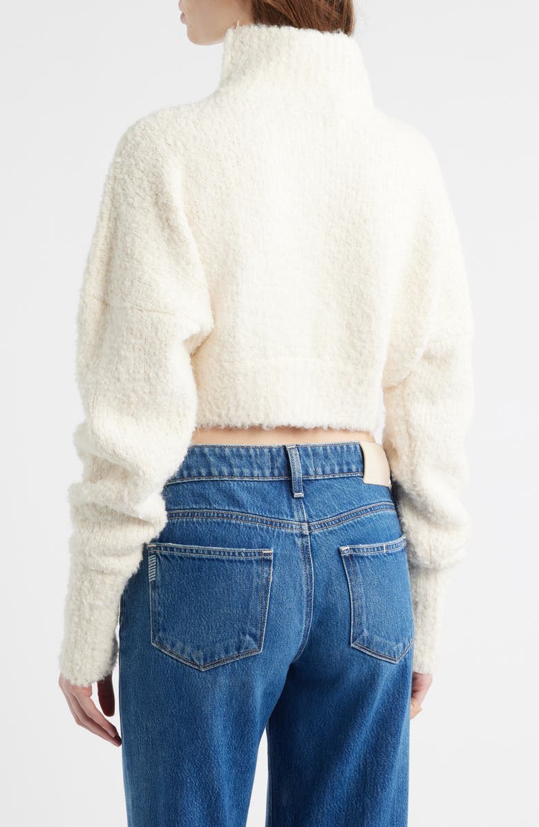 HOUSE OF CB Cheyenne Cropped Chunky Sweater, Alternate, color, Cream