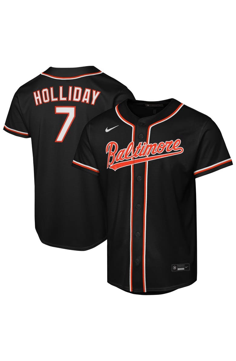 Nike Youth Nike Jackson Holliday Black Baltimore Orioles Fashion Replica Player Jersey, Main, color, Black