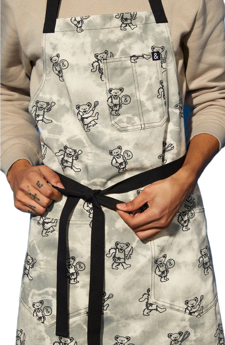 Hedley & Bennett The Essential Apron - Grateful Dead Grey Tie Dye, Alternate, color,