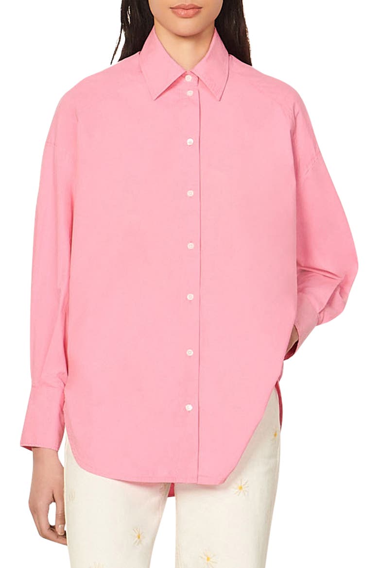 Adriana Button-Up Shirt, Main, color, PINK