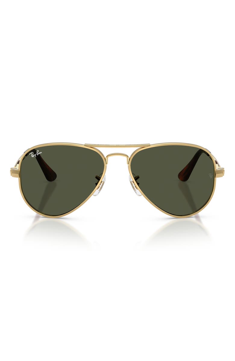 Ray-Ban The Aviator Max 58mm Pilot Sunglasses, Main, color, Arista / Green