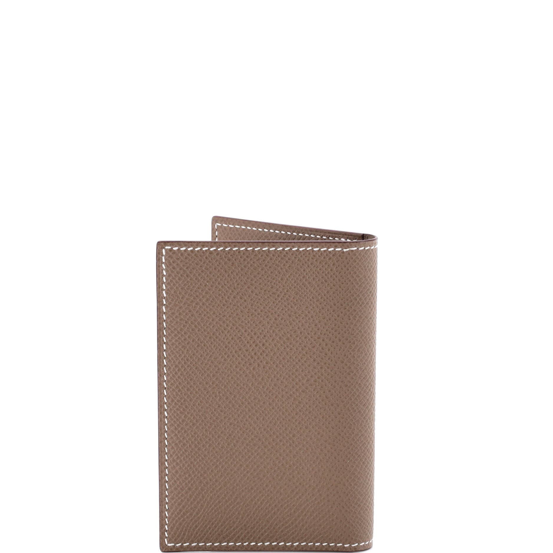 MC2 Euclide Card Holder Case Leather, Alternate, color, Etoupe