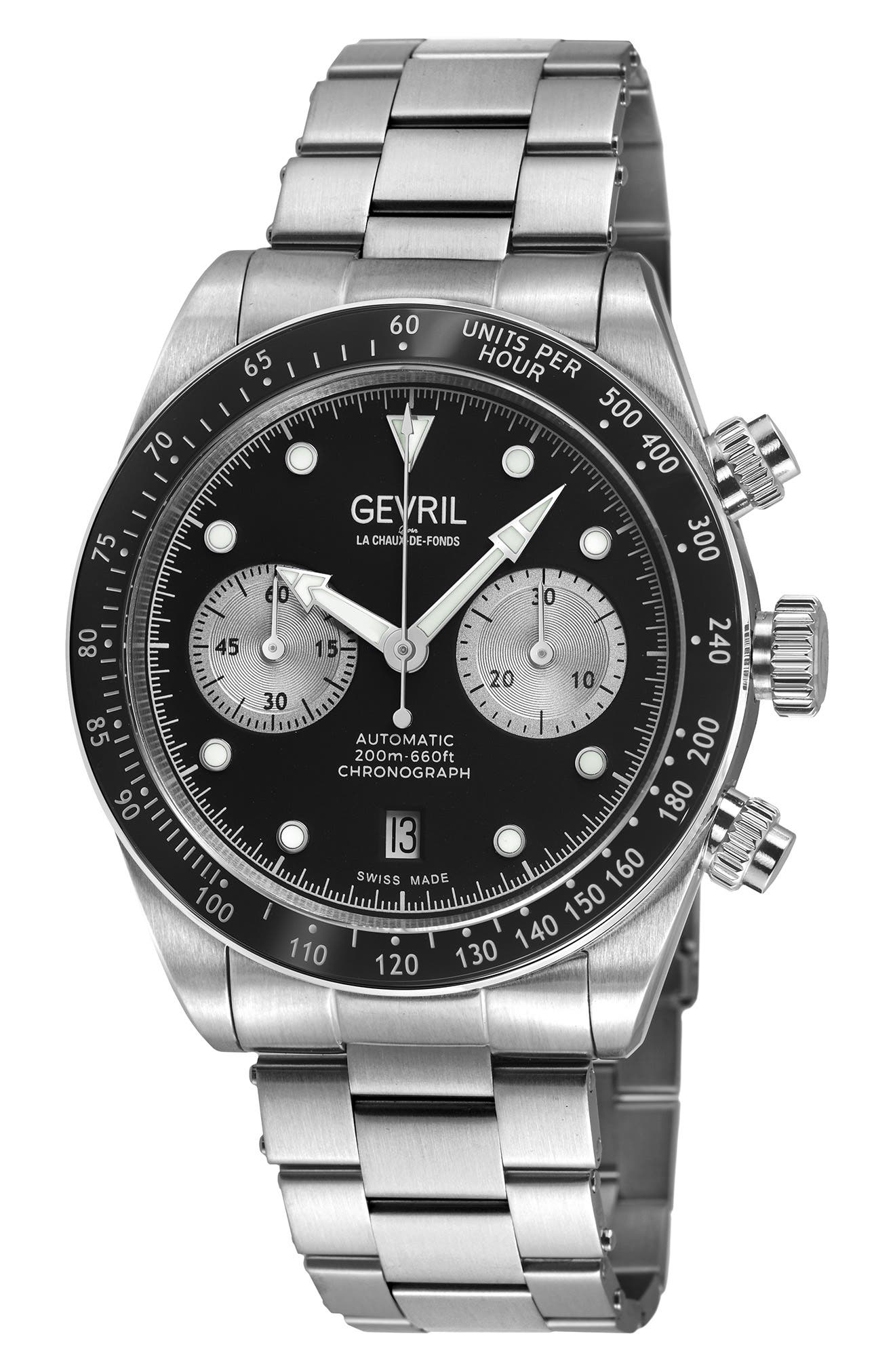 Barclay Swiss Automatic Bracelet Watch, 42mm