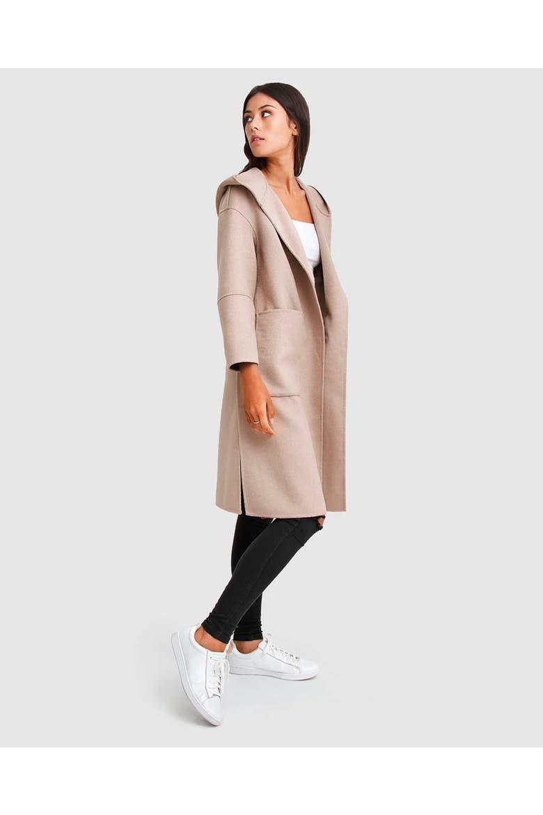 Walk This Way Wool Blend Oversized Coat, Alternate, color, SAND