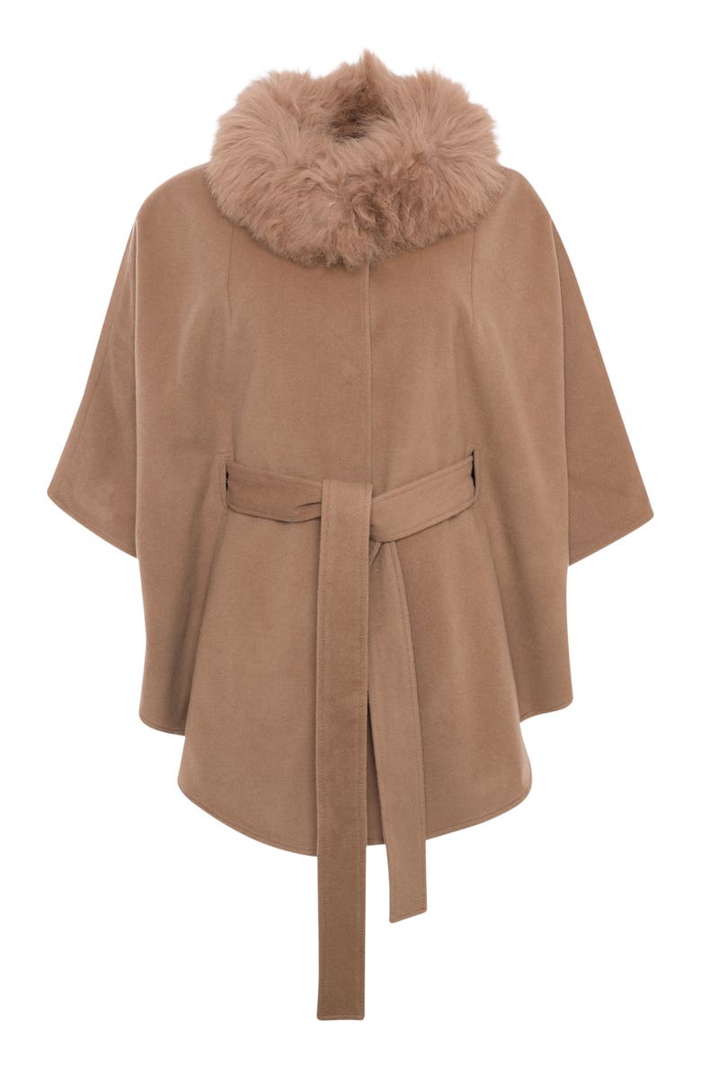 GORSKI Wool Belted Cape, Alternate, color, Camel