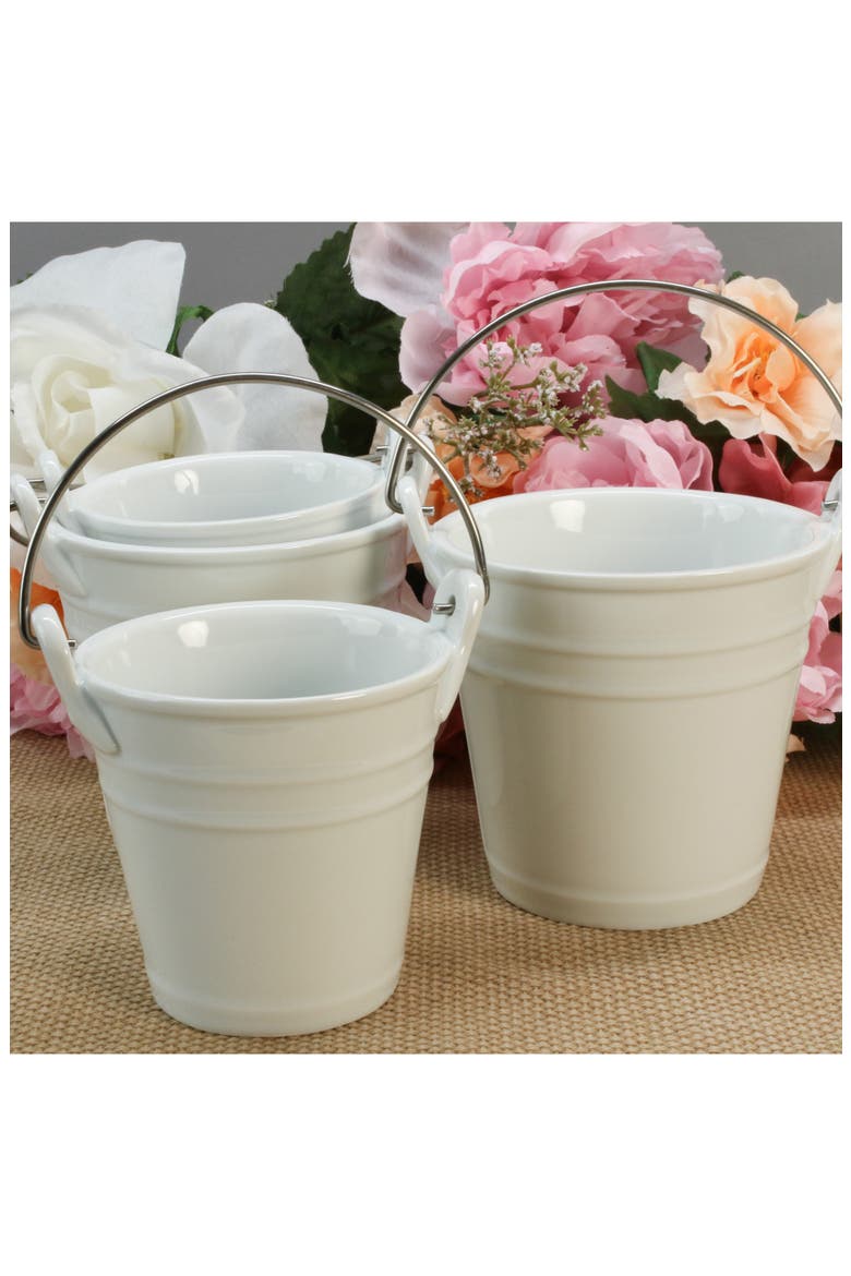 4-Piece Assorted Pail Set, Alternate, color, WHITE