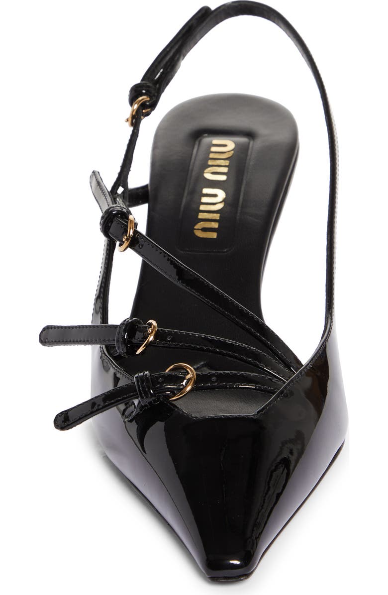 Miu Miu Kitten Heel Slingback Pump, Alternate, color,