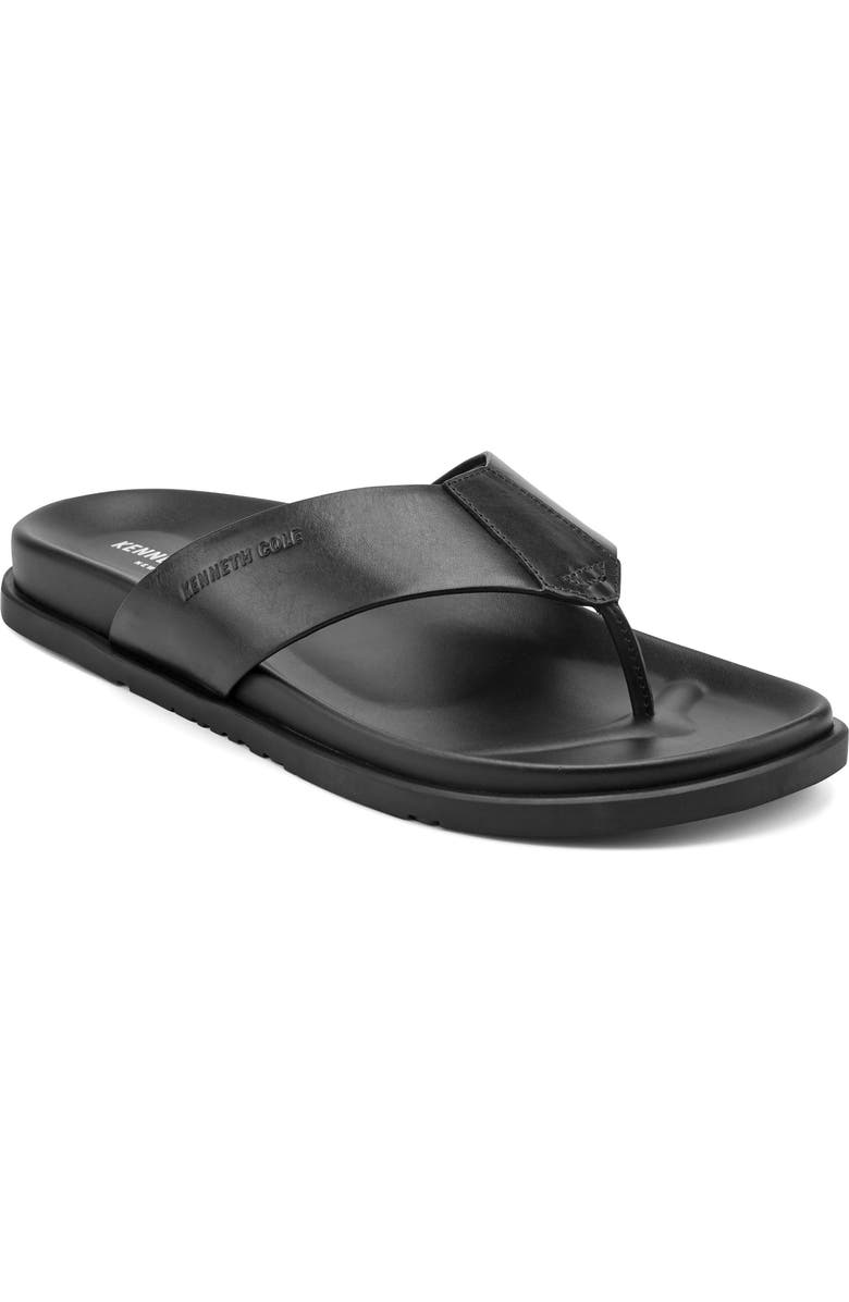 Kenneth Cole New York Worly Flip Flop, Main, color, Black/ Black/ Black
