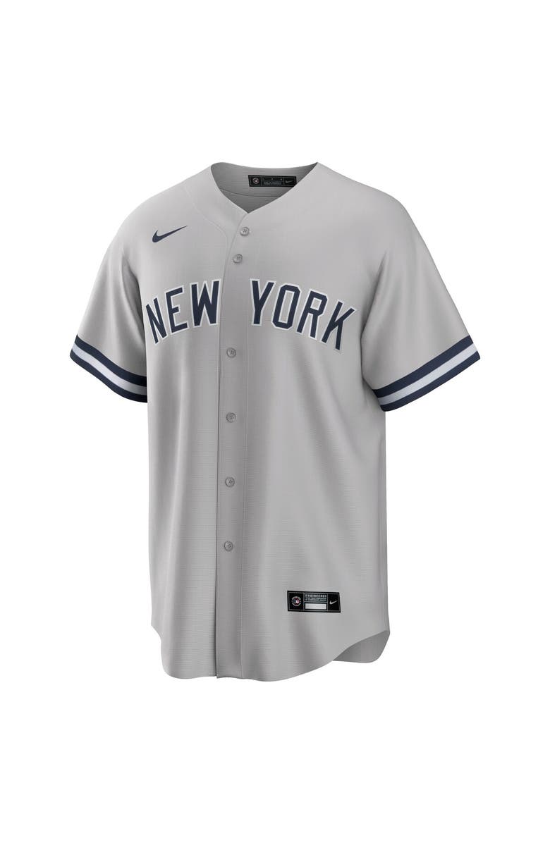 Nike Men's Nike Aaron Judge Gray New York Yankees Big & Tall Road Replica Player Jersey, Alternate, color, 