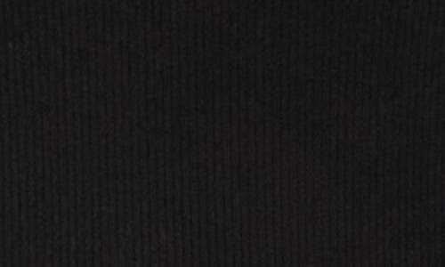 Michael Stars Maribel Square Neck Rib Tank In Black