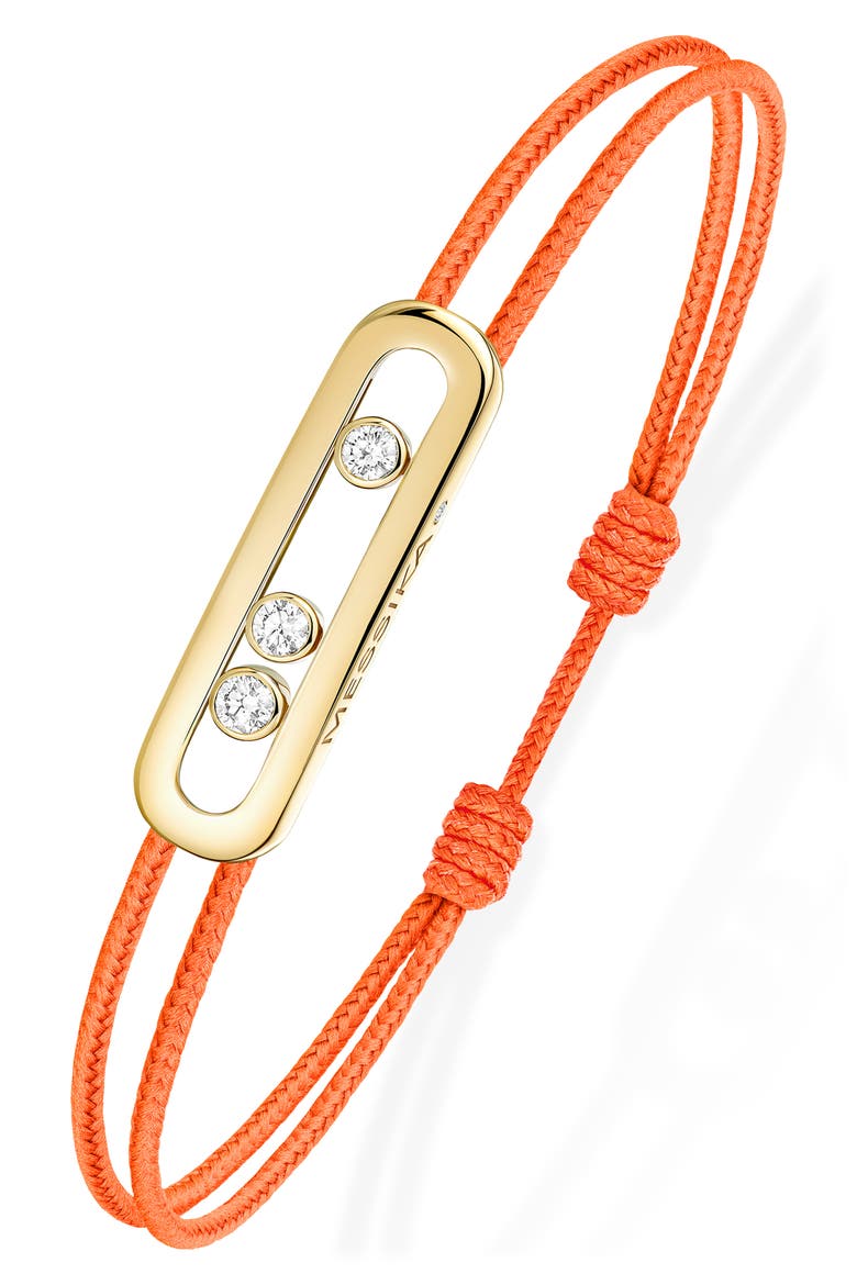 Care Moving Diamond Friendship Bracelet, Alternate, color, YELLOW GOLD