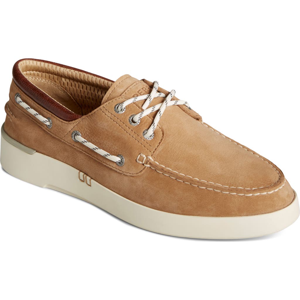 Sperry Topsider Authentic Original 2-eye Tumbled & Nubuck Tan In Tan